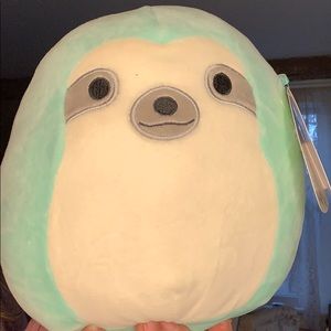 Aqua sloth squishmallow from Easter collection